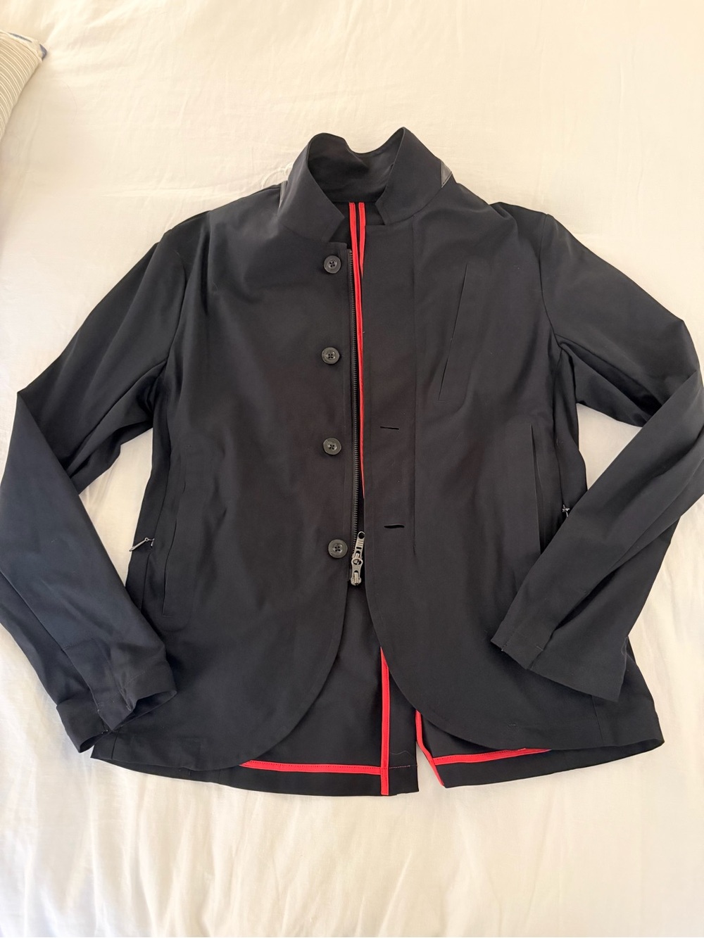 lululemon athletica Black Blazer with Red Trim